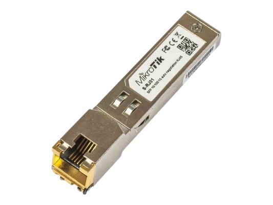 MikroTik | S-RJ01 | SFP | Copper | RJ-45 | 10 / 100 / 1000 Mbit / s | Maximum transfer distance 100 m | 0 to +85C