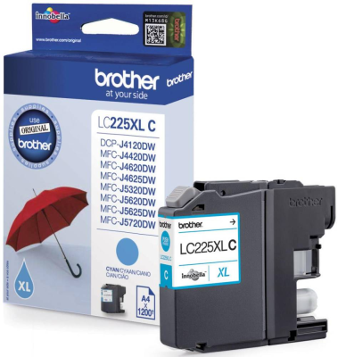 Brother LC-225XLC | Ink Cartridge | Cyan