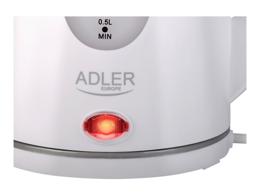 Adler | Kettle | AD 1207 | Standard | 2000 W | 1.5 L | Plastic | 360° rotational base | White