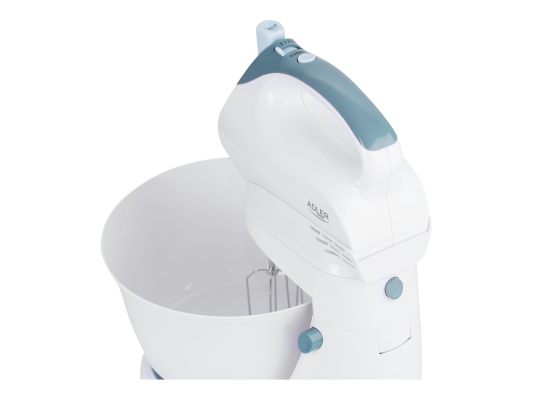 Adler | Mixer | AD 4202 | Mixer with bowl | 300 W | Number of speeds 5 | Turbo mode | White