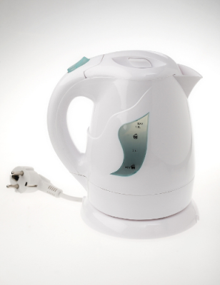 Adler | Kettle | AD 08 | Standard | 850 W | 1 L | Plastic | 360° rotational base | White