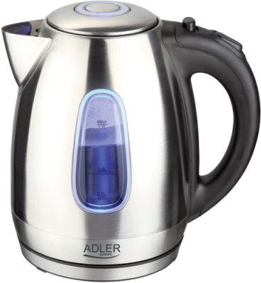 Adler | Kettle | AD 1223 | Standard | 2200 W | 1.7 L | Stainless steel | 360° rotational base | Stainless steel