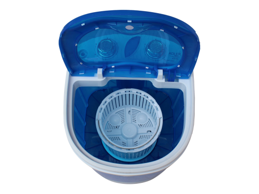 Adler | Washing machine | AD 8051 | Top loading | Washing capacity 3 kg | Unspecified RPM | Depth 37 cm | Width 38 cm | White / Blue