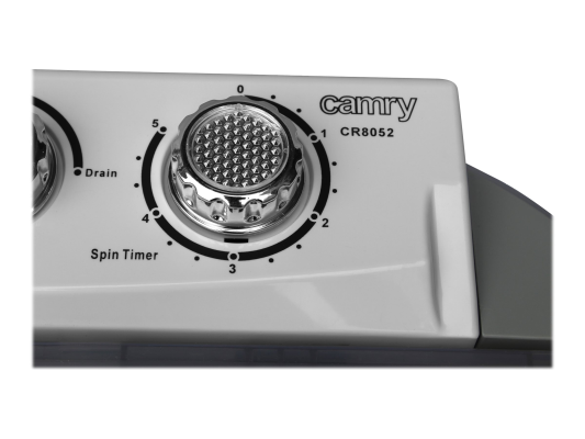 Camry | Washing machine | CR 8052 | Top loading | Washing capacity 3 kg | 1300 RPM | Depth 40 cm | Width 60 cm | White-Grey