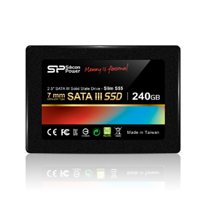 Silicon Power | Slim S55 | 240 GB | Solid-state drive interface SATA | Read speed 550 MB / s | Write speed 450 MB / s