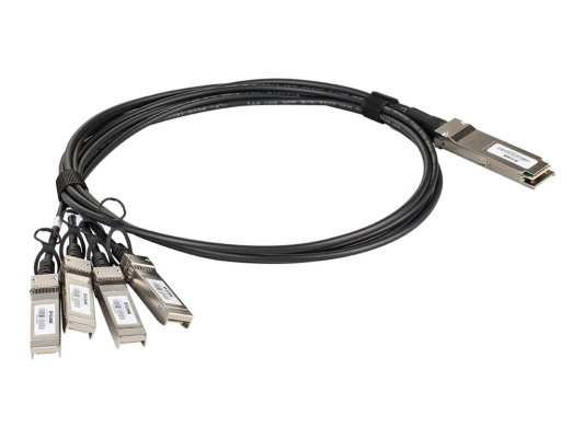 D-Link | DEM-CB100QXS-4XS | QSFP+ | Copper | Direct Attach Cable | 10 / 100 / 1000 / 40000 Mbit / s | Maximum transfer distance 1 m