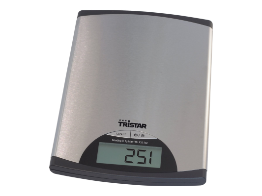 Tristar | Kitchen scale | KW-2435 | Maximum weight (capacity) 5 kg | Metallic