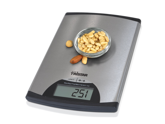 Tristar | Kitchen scale | KW-2435 | Maximum weight (capacity) 5 kg | Metallic