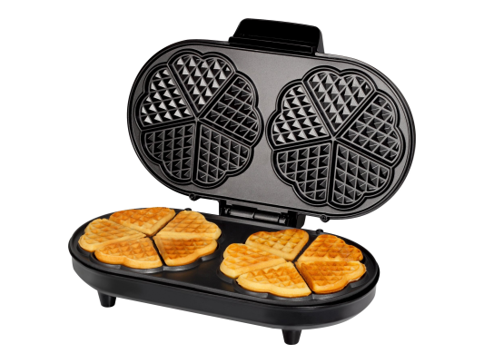 Tristar | Waffle maker | WF-2120 | 1200 W | Number of pastry 10 | Heart shaped | Black