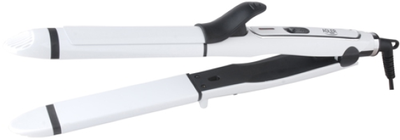Adler | Hair straightener 2 in 1 | AD 2104 | Warranty 24 month(s) | Ceramic heating system | 50 W | White