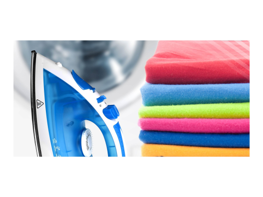 Iron | Mesko | MS 5023 | With cord | 2200 W | Blue / White