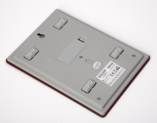 Adler | Kitchen scales | AD 3138 | Maximum weight (capacity) 5 kg | Graduation 1 g | Red