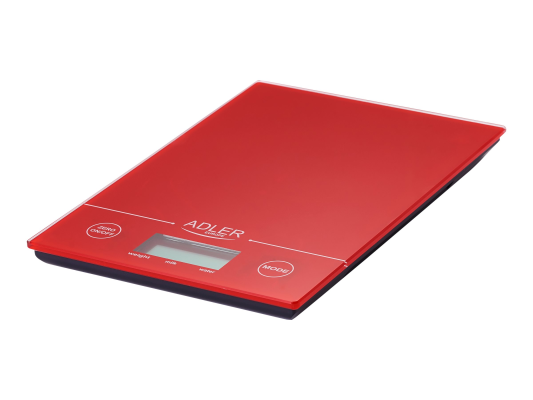 Adler | Kitchen scales | AD 3138 | Maximum weight (capacity) 5 kg | Graduation 1 g | Red