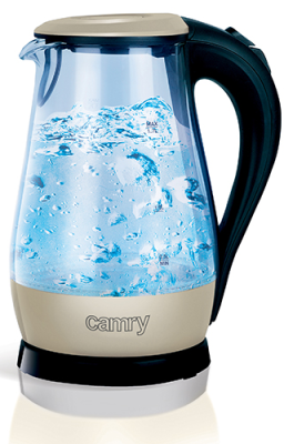 Camry | CR 1251 | Standard kettle | 2000 W | 1.7 L | Glass | 360° rotational base | Glass / Black