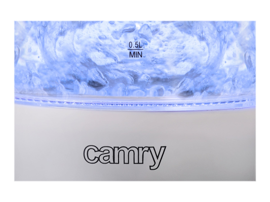 Camry | CR 1251 | Standard kettle | 2000 W | 1.7 L | Glass | 360° rotational base | Glass / Black
