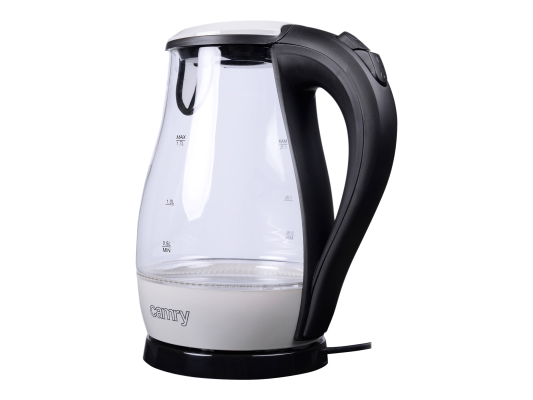 Camry | CR 1251 | Standard kettle | 2000 W | 1.7 L | Glass | 360° rotational base | Glass / Black