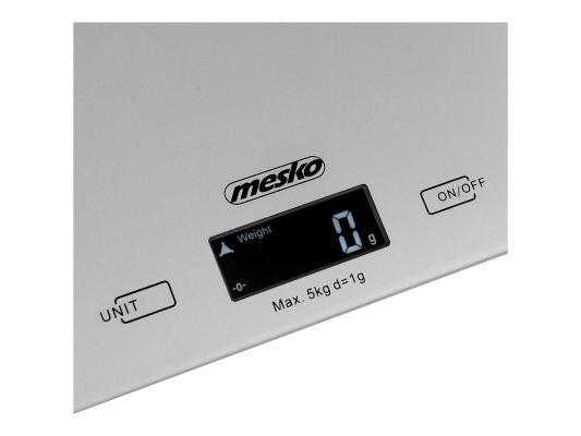 Mesko | Kitchen Scales | MS 3145 | Maximum weight (capacity) 5 kg | Graduation 1 g | Display type LCD | Silver