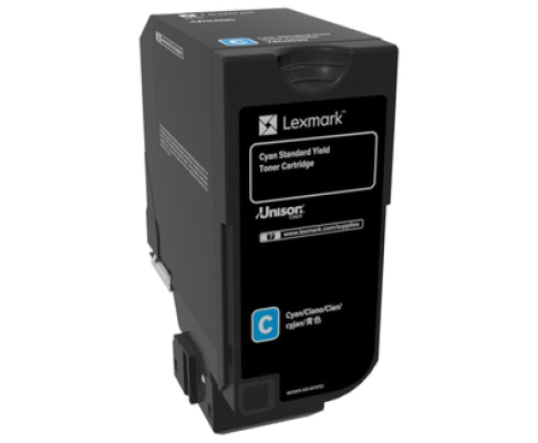 Lexmark 74C0S20 | CS720 Cyan Standard Yield Toner Cartridge | Cartridge | Cyan