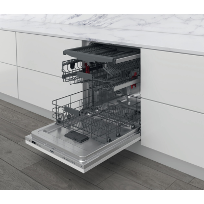 Dishwasher | WIC 3C26 F | Built-in | Width 59.8 cm | Number of place settings 14 | Number of programs 8 | Energy efficiency class E | White