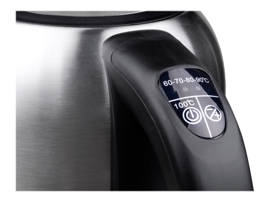 Camry | Kettle | CR 1253 | With electronic control | 2200 W | 1.7 L | Stainless steel | 360° rotational base | Stainless steel