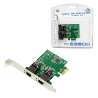 Logilink | 2 x Gigabit Lan (RJ 45) | PCIe