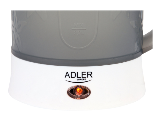 Adler | Travel Kettle | AD 1268 | Standard | 600 W | 0.6 L | Plastic | White