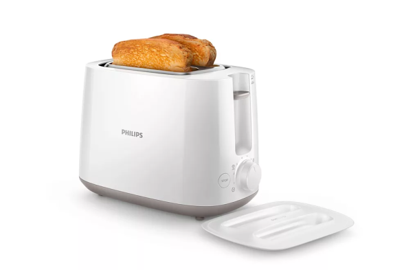 Philips | Toaster | HD2582 / 00 | Power 760 - 900 W | Number of slots 2 | Housing material Plastic | White
