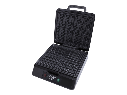 Adler | Waffle maker | AD 3036 | 1500 W | Number of pastry 4 | Belgium | Black
