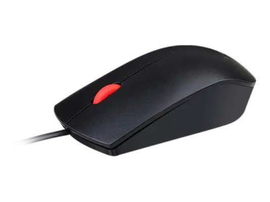 Lenovo Essential USB Wired Mouse, 1600 DPI, 1.8 m, 3 Buttons, Black | Lenovo | Essential USB Mouse | Optical sensor | wired | Black