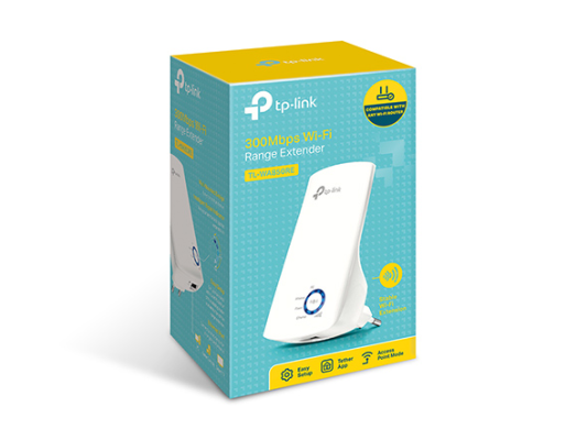 TP-LINK | Extender | TL-WA850RE | 802.11n | 2.4GHz | 300 Mbit / s | 10 / 100 Mbit / s | Ethernet LAN (RJ-45) ports 1 | MU-MiMO No | no PoE | Antenna type 2xInternal