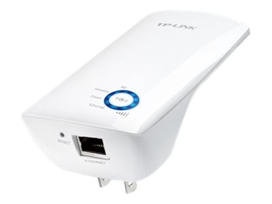 TP-LINK | Extender | TL-WA850RE | 802.11n | 2.4GHz | 300 Mbit / s | 10 / 100 Mbit / s | Ethernet LAN (RJ-45) ports 1 | MU-MiMO No | no PoE | Antenna type 2xInternal