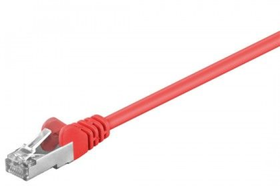 Goobay | CAT 5e patchcable, F / UTP, red