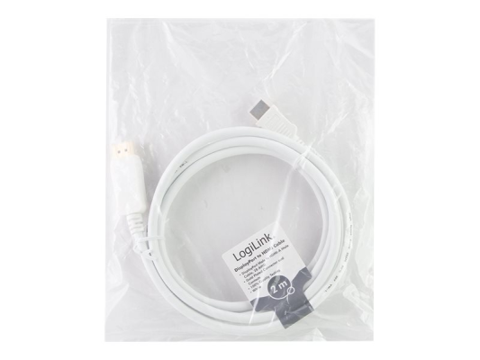 Logilink | Cable DisplayPort to HDMI | CV0055 | DP to HDMI | 2 m