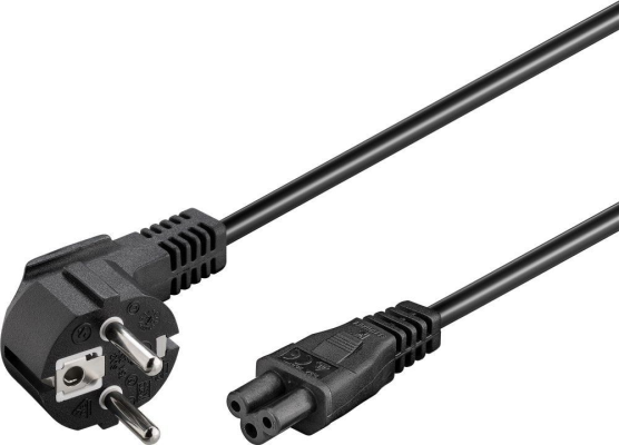 Goobay | Power supply cord (CEE / 7 / 7 to mickey), angled | 68004 | Black