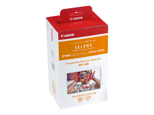 Canon Color Ink / Paper Set for SELPHY CP1300 Printer | RP-108
