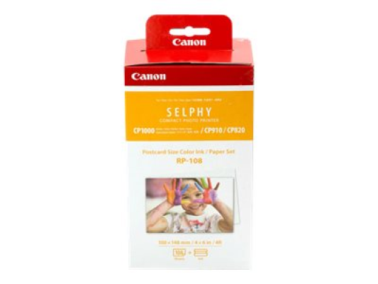 Canon Color Ink / Paper Set for SELPHY CP1300 Printer | RP-108
