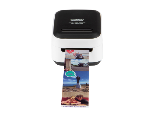 Brother VC-500W | Colour | ZINK Zero-Ink | Label Printer | Wi-Fi | Black / grey