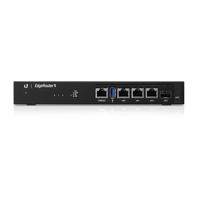 EdgeRouter ER-4 | No Wi-Fi | 10 / 100 / 1000 Mbit / s | Ethernet LAN (RJ-45) ports 4 | Mesh Support No | MU-MiMO No | No mobile broadband | 1x USB 3.0