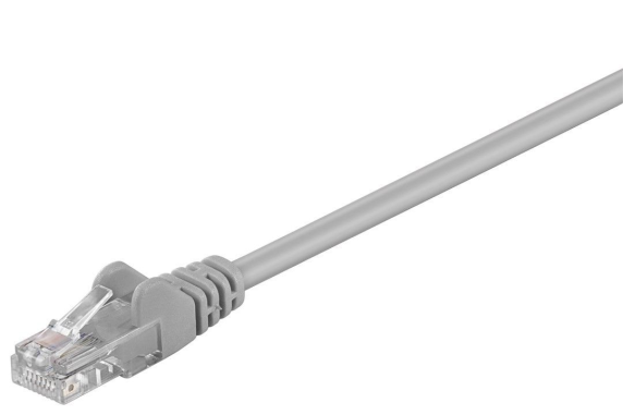 Goobay | CAT 5e patch cable, U / UTP | 68387 | Grey RJ45 male (8P8C) | RJ45 male (8P8C)