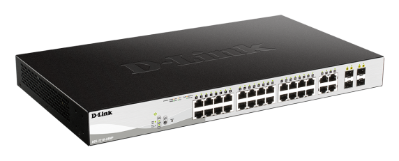 D-Link | Switch | DGS-1210-28MP | Web Management | Rack mountable | Gigabit Ethernet (copper) ports quantity 24 | SFP ports quantity 4 | PoE / Poe+ ports quantity 24 | Power supply type External | Lifetime month(s)