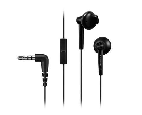 Panasonic | Headphones | RP-TCM55E-K | Wired | In-ear | Microphone | Black