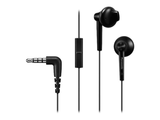 Panasonic | Headphones | RP-TCM55E-K | Wired | In-ear | Microphone | Black
