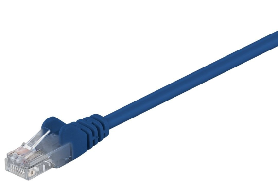Goobay | CAT 5e patch cable, U / UTP | 68345 | Blue RJ45 male (8P8C) | RJ45 male (8P8C)