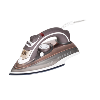 Adler | Iron | AD 5030 | Steam Iron | 3000 W | Water tank capacity 310 ml | Continuous steam 20 g / min | Brown