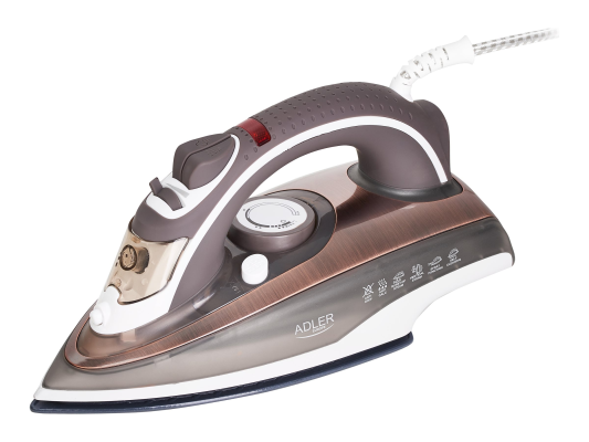 Adler | Iron | AD 5030 | Steam Iron | 3000 W | Water tank capacity 310 ml | Continuous steam 20 g / min | Brown