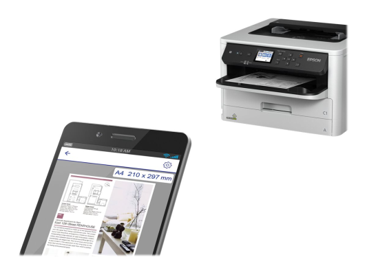 Epson Printer | WorkForce WF-M5298DW | PrecisionCore™ Print Head | Mono | A4 | Wi-Fi | Grey