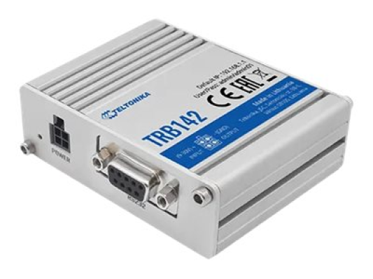 LTE Gateway | TRB142 | No Wi-Fi | Ethernet LAN (RJ-45) ports 0 | Mesh Support No | MU-MiMO No | 2G / 3G / 4G | Antenna type 1 x SMA for LTE | 1 x Virtual network interface via micro USB