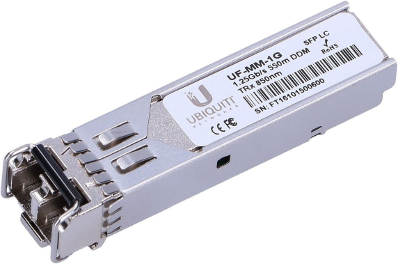 Ubiquiti | UF-MM-1G | SFP | Multi-Mode Fiber | Dual LC | 10 / 100 / 1000 Mbit / s | Wavelength 850 nm | Maximum transfer distance 550 m | 0 to +70C