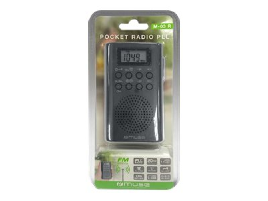Muse | Pocket radio | M-03R | Black
