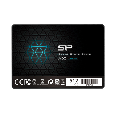 Silicon Power | A55 | 512 GB | SSD form factor 2.5" | Solid-state drive interface SATA | Read speed 560 MB / s | Write speed 530 MB / s